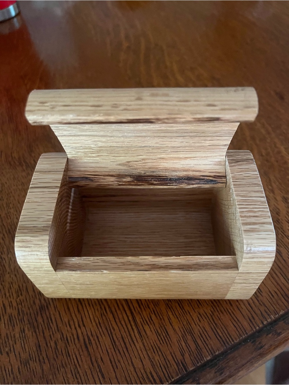 Wooden Small Jewelry Box - Natural Oak Color